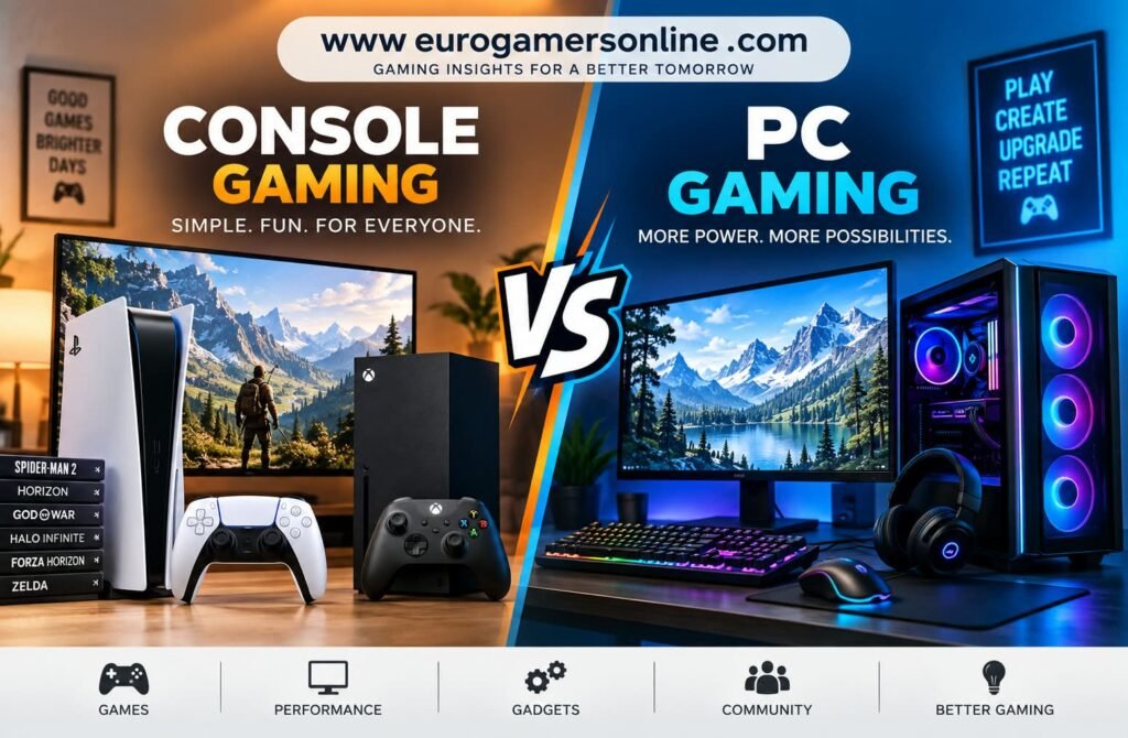 www eurogamersonline .com Console vs PC Gaming www eurogamersonline .com Console vs PC Gaming