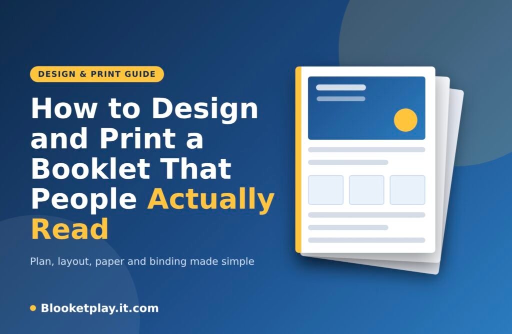 How to Design and Print a Booklet That People Actually Read